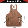 Woodworking Work Apron for Men & Women, Heavy Duty Waxed