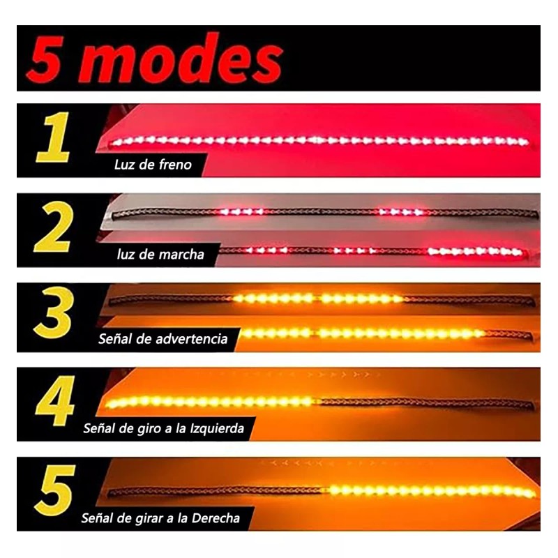 PUNKZZ Tiras Led Secuencial Para Camioneta Y Coche Luses 150cm