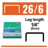 Max 35-5M Standard Staples for USA; Leg Length 6mm (1/4");