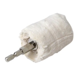 SK11 Cotton Buff Glossy Afro-kun Junior 2.0 inches (50 mm) Diameter Drum Type Junior (Hexagonal Shaft)