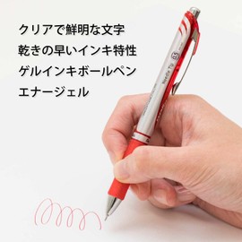Pentel EnerGel Ink Ballpoint Pen, Red