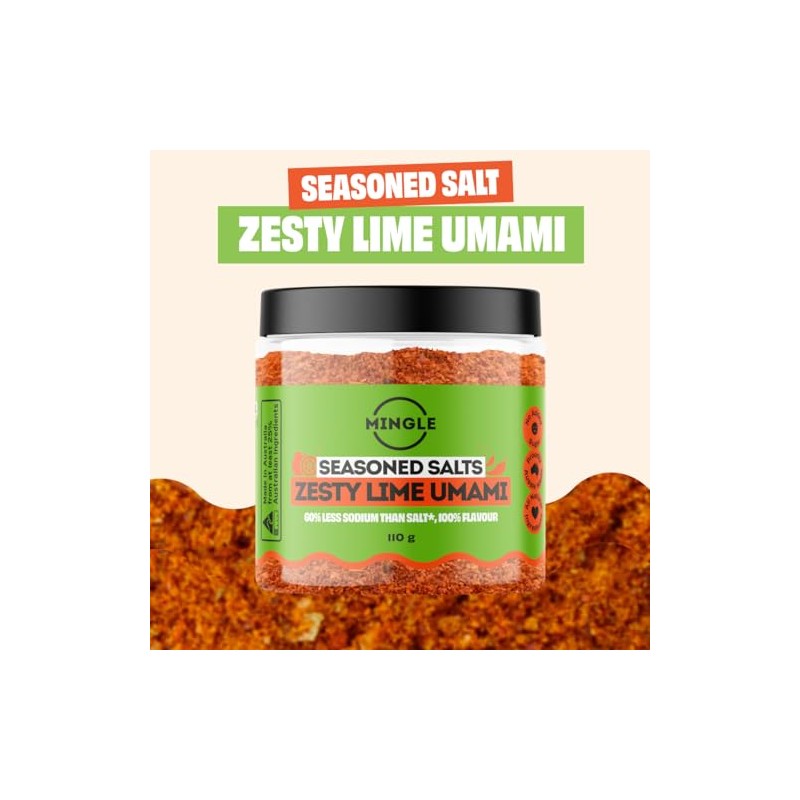 Mingle Seasoning No Nasties Seasoned Salts Chilli Lime Zesty