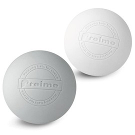 Massage Ball, Stretch Ball, Foam Roller, Trigger Point, Myofascial Release, Shoulder, Back, Waist, Calf, Foot, Full Body Pressure Point Preime (Grey/Light Gray)