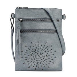 APHISON Crossbody Purses for Women, Vegan Leather Sunflower Crossbody Phone Handbags with Adjustable Strap