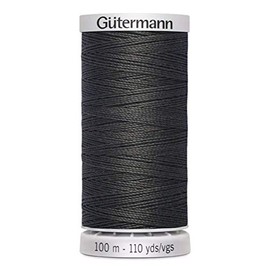 Gütermann Extra Strong Sewing Thread Polyester 100 m Sewing Machine Yarn Universal Tear-Resistant UV Resistant Dark Grey