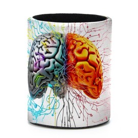 EUYJKMSXC Artistic Brain Pen Holder for Desk, Pencil Holder & Pen Cup, Round Pencil Cup Stand, Makeup Brushes Organizer Case for Women