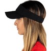 Funky Junque Visor for Women Adjustable High Ponytail Bun Hat