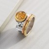 Silpada 'Metallic Mix' Natural Citrine Ring in Sterling Silver, Brass,