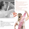 Pinkiou 3 Pack Shower Sponge with Handle, African Exfoliating Net,