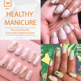 UNA GELLA Short Coffin Nail Tips 12 Sizes Short Coffin Gel X Nail Tips 120Pcs Long Lasting Soft Gel Nail Tips Coffin Shape Clear Full Cover Nail Tips Acrylic False for Nail Extension DIY Salon