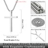FUTPLOR Cross Necklace, Stainless Steel Gold Cross Pendant Necklaces Unisex