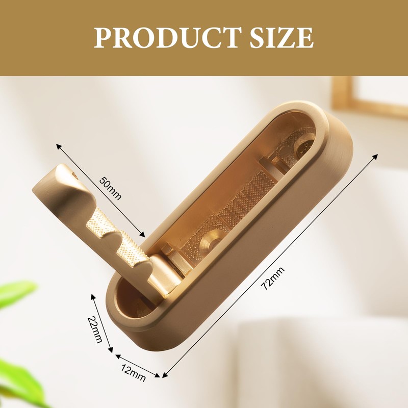 Carreneu Foldable Coat Hook, 90° Wall-Mounted Coat Hook, Foldable, Invisible