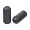 AlveyTech Black Rubber Tips for 5/8" Flat Wheelchair Brake Handles