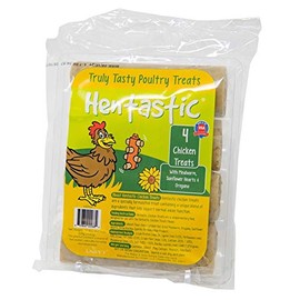 Unipet Hentastic Mealworm, Sunflower Heart, Oregano, and Probiotics Chicken Treat Sticks, 4 Count