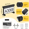 LumiZen Solar Mailbox Numbers, Double Sided RGB Color Changing Address