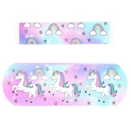 Proplast Plasters Assorted 60 Pieces per Pack Unicorn & Rainbow/Animals/Bright Neon (Unicorn & Rainbow Plasters)