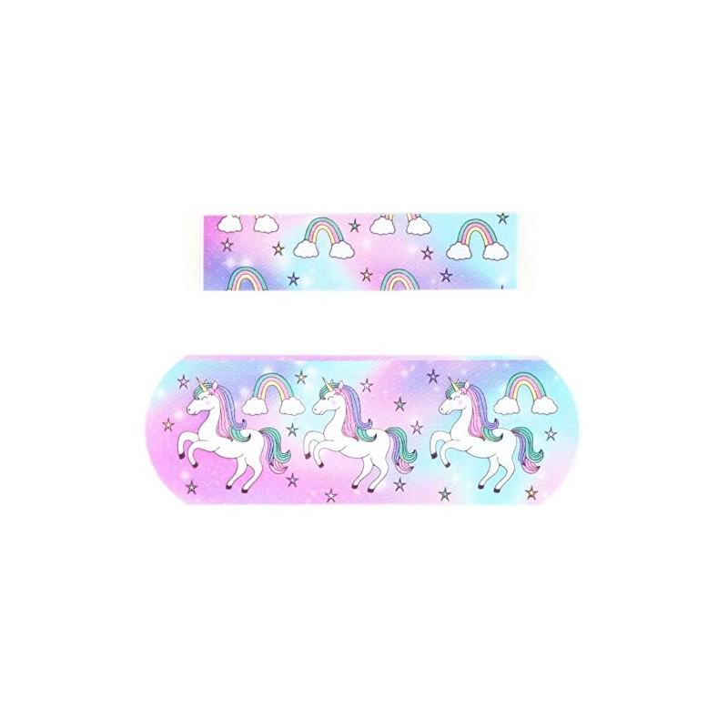 Proplast Plasters Assorted 60 Pieces per Pack Unicorn & Rainbow/Animals/Bright