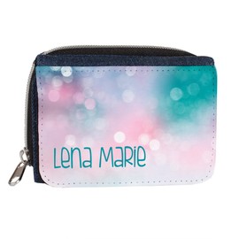 Striefchen® Purse for Children in Jeans Look Various Designs, Pink-turquoise