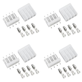 Be In Your Mind 20 Sets 4Pin 3.96mm PCB Header Connector Male Female Compatible with Molex 5239