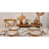 Bico Blossom Symphony Ceramic Salad Plates, 8.75 inch, Set of