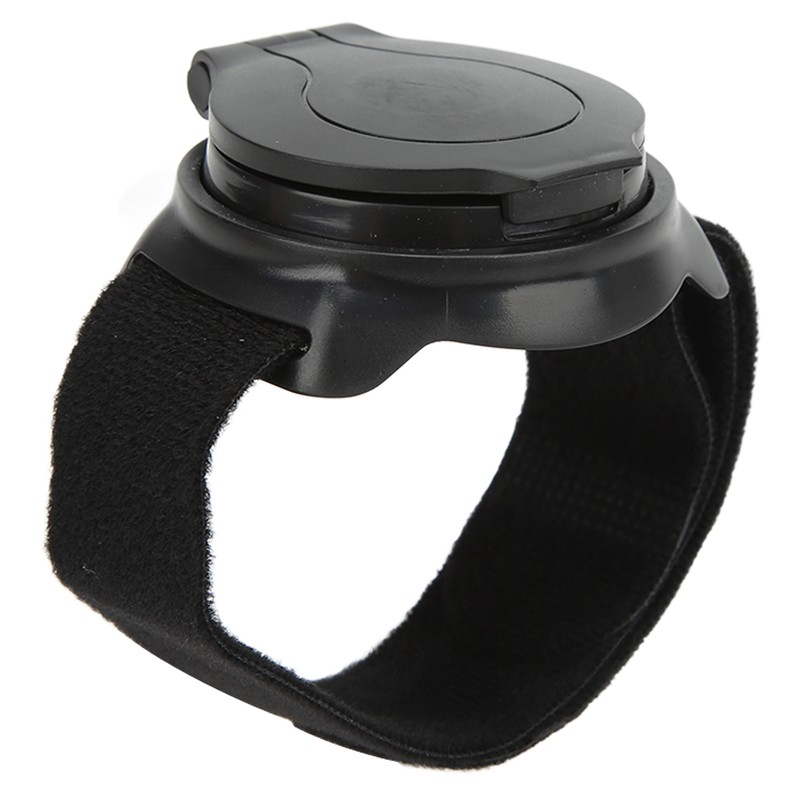 Bicycle Mirror Nylon Wrist Arm Strap Convex Design Black 5cm