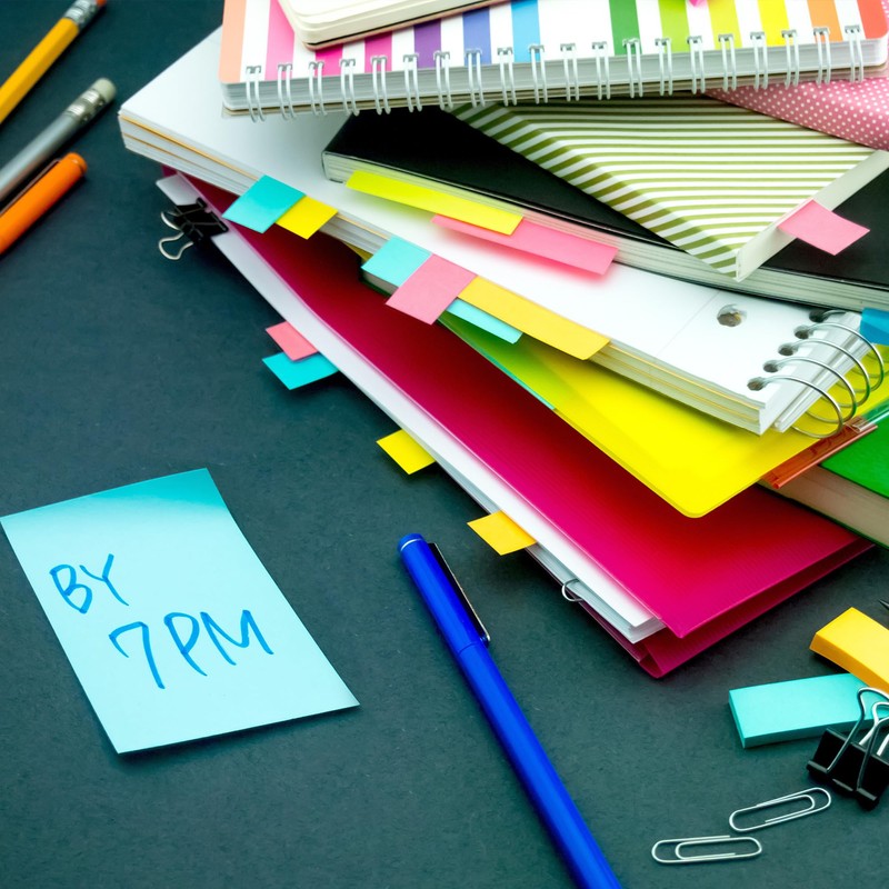 AIMI Sticky Notes Bright Colors Self-Stick Pads, Easy to Post