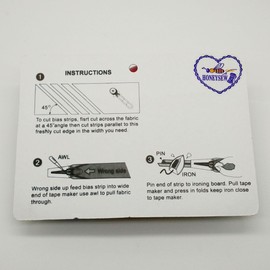 HONEYSEW Bias Tape Maker Set 6MM 12MM 18MM 25MM Sewing Quilting Tools (BTM-4pcs/pack)