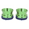 1 Pair NAB Hub Adapters Polished Aluminum Alloy Universal Loading