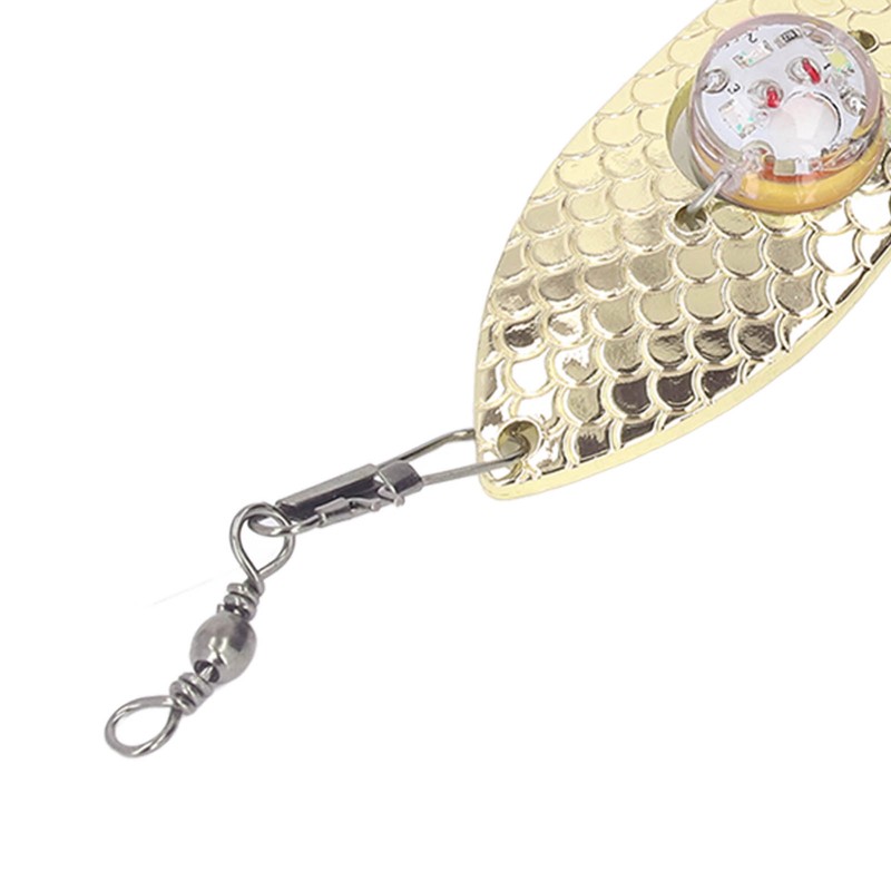 5PCS LED Fishing Lure Light Rustproof Stainless Steel LED Lighted