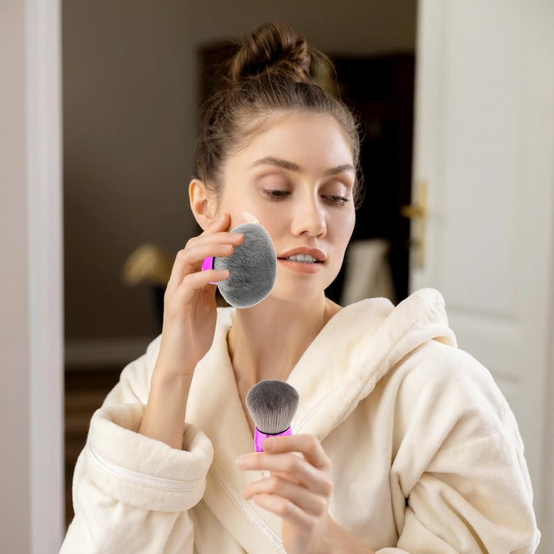 2 Pack Extra Large Round Kabuki Brush, Body Makeup &