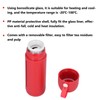 310ml Glass Cup with Lid Portable Dual Purpose Water Mug
