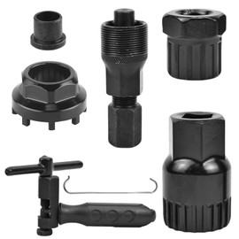 BIGP Bicycle Lock Ring Tool, Bicycle Crank Puller, Chain Riveter Bicycle, Bicycle Cassette Tool, Bicycle Bottom Bracket Remover for Many Bicycle Types