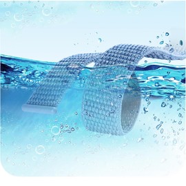 GIOPUEY Bracelet Compatible with imoo Watch Phone Z7/Z6/Z1, Braided Nylon Strap (Unisex), Elastic Replacement Strap - Rainbow Colours