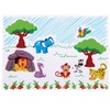 Baker Ross FC952 Jungle Animal Rub-On Transfer Stickers - Pack