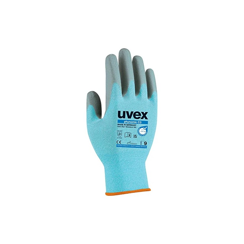 uvex Phynomic C3 60080 Cut Protection Gloves for Food Industry,