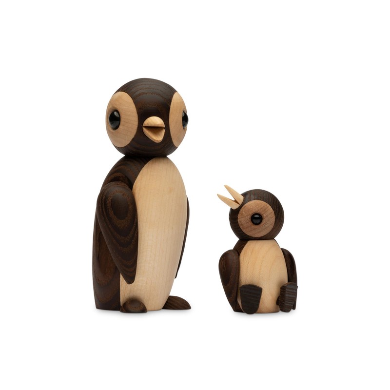 Spring Copenhagen Handmade Wooden Penguin Toy - Snow | Unique