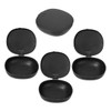 Ipetboom 4pcs Disc Case Cups Holder Case Black Plastic