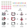 XIYONALI XIYONALI 124PCS Nail Charms for Acrylic Nails,Silver Nail Jewels