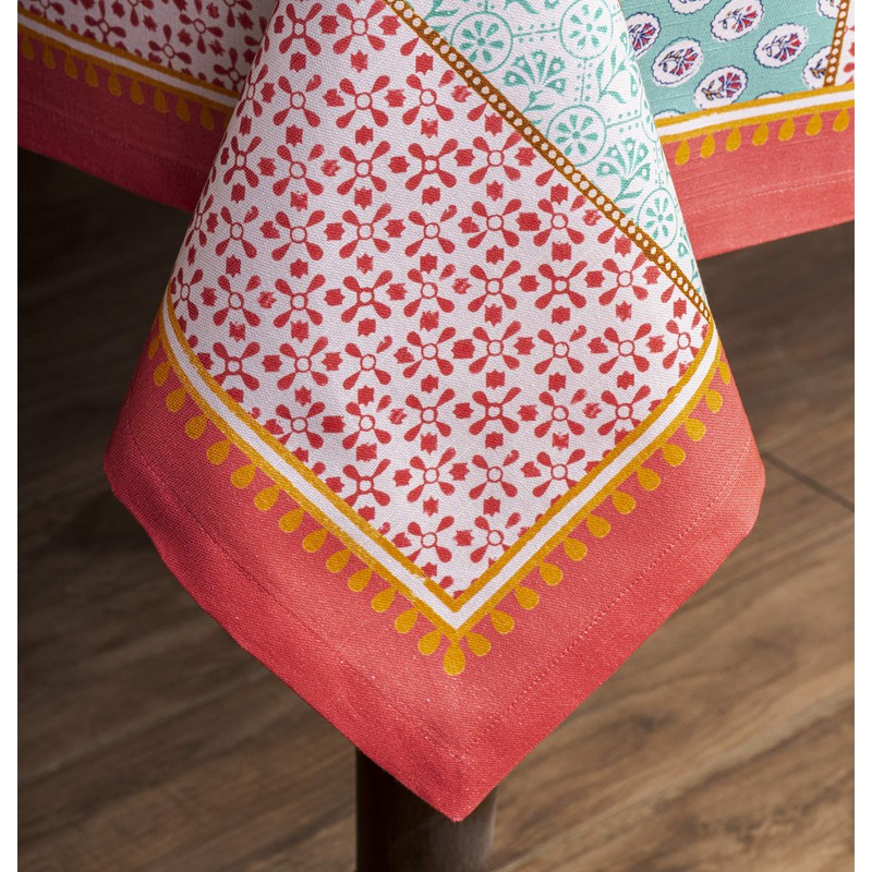 Maison d' Hermine Tablecloth 100% Cotton 140cmx180cm Washable Square Table