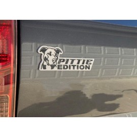 Dog Car Badge Laser Cutting Car Vehicle Emblem,3D Automotive Decals Car Stickers Dog Lover Gifts,Funny Waterproof Dog Edition Car Badge for Truck Rv Motorcycle Boat (Pittie)