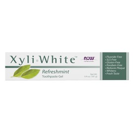 NOW Solutions, Xyliwhite™ Toothpaste Gel, 6.4-Ounce/NOW Solutions, Xyliwhite™ Gel de Pasta de Dientes, 6.4-Onzas