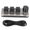 USB Mini 3 Key Keypad with Knob DIY Programmable Type