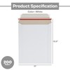 PSBM Rigid Mailers, 11x13.5 Inch, 200 Pack, Kraft White Cardboard