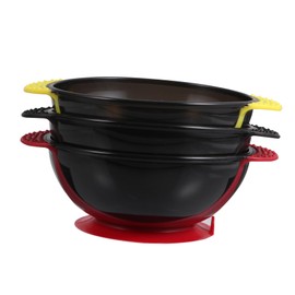 Gatuida 3Pcs Hair Dye Bowls with Handle Reusable Hair Coloring Mixing Bowls for Hairdressing Salon and Home Use Stackable Space Saving Design