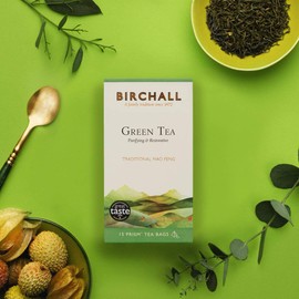 Birchall Tea- Pack of 6 Tea Bags with Flavors of Peppermint, Lemongrass and Ginger, Great Rift, Early Grey Tea, Green Tea, Red Berry and Flower, Tea Bags Bulk of 90 Bags Free from Prism teabags