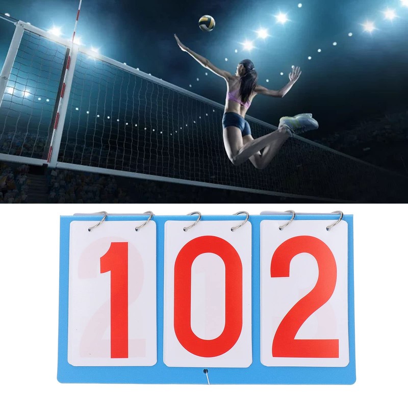 Scoreboard Flipper, Portable 3-Digit Flip Scoreboard Tabletop Score Keeper for