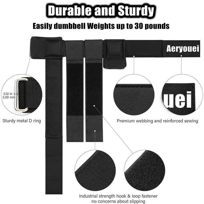 Dumbbell Foot Attachment, Tibialis Trainer, Adjustable Ankle Weights, Leg Workouts
