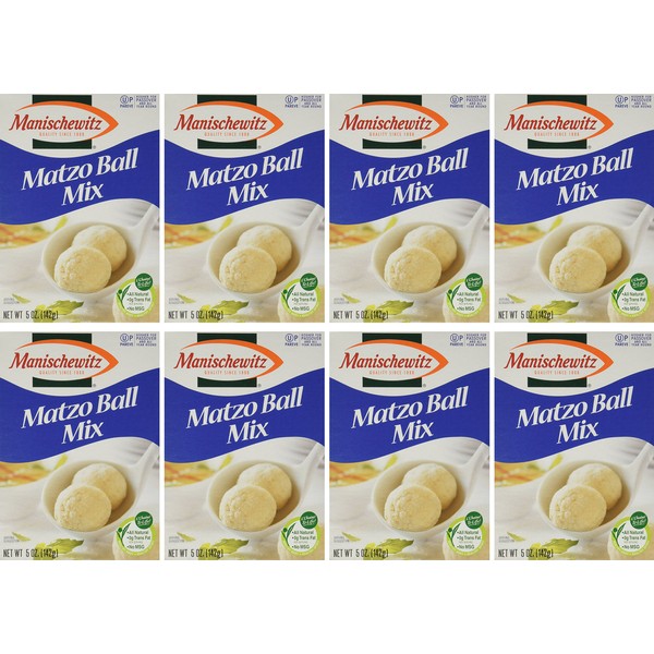 MANISCHEWITZ Kosher For Passover Matzo Ball Mix, 5-Ounce Boxes (Pack of 8)