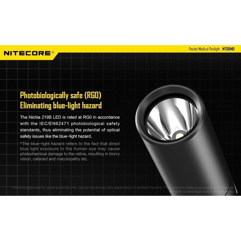 Nitecore MT06MD Medical Penlight Flashlight, 180 Lumen for Doctors, Nurses