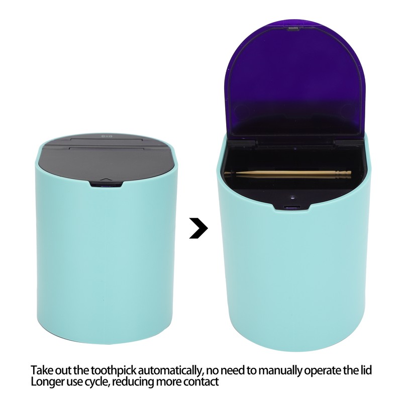 Toothpick Dispenser Infrared Sensor Automatic Toothpicks Container for Kitchen Living